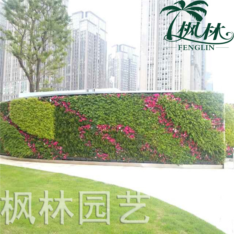 廠家直營商場房地產(chǎn)文檔綠植草坪植物墻室外專用塑料草坪植物墻