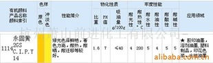 永固黃2GS,顏料黃2GS,永固黃G,PY14，有機顏料